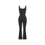 Square Neck U-Back Flared Sculpting Jumpsuit