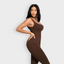 Square Neck U-Back Flared Sculpting Jumpsuit