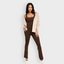 Square Neck U-Back Flared Sculpting Jumpsuit