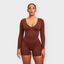 Deep V Sculpt Full Body Shaping Bodysuit