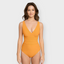 V-Neck Sculpt One-Piece Swimsuit
