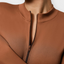 Long Sleeve Zipper Thong Bodysuit