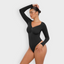 Sculpting Long Sleeve Thong Bodysuit