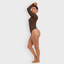 Seamless V-Neck Long Sleeve Sculpting Bodysuit