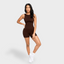 Seamless Round Neck U-Back Shaping Bodysuit