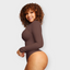 Long Sleeve Sculpting Thong Bodysuit