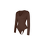 Seamless V-Neck Long Sleeve Sculpting Bodysuit