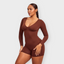 Deep V Sculpt Full Body Shaping Bodysuit