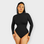 Seamless Turtleneck Sculpting Thong Bodysuit
