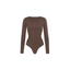 Long Sleeve Sculpting Thong Bodysuit