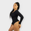 Seamless V-Neck Long Sleeve Sculpting Bodysuit