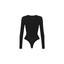 Seamless V-Neck Long Sleeve Sculpting Bodysuit