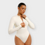 Long Sleeve Zipper Thong Bodysuit