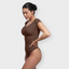 Diamond Neck Sculpting Thong Bodysuit