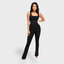 Square Neck U-Back Flared Sculpting Jumpsuit