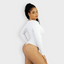 Seamless V-Neck Long Sleeve Sculpting Bodysuit