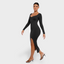 High Slit Seamless Shaping Dress