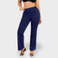 High-Waisted Straight-Leg Shaping Pants