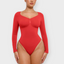 Sculpting Long Sleeve Thong Bodysuit