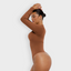 Long Sleeve Zipper Thong Bodysuit