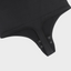 Seamless Diagonal Neck Long Sleeve Thong Bodysuit