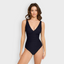 V-Neck Sculpt One-Piece Swimsuit