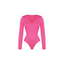Seamless V-Neck Long Sleeve Sculpting Bodysuit