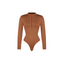 Long Sleeve Zipper Thong Bodysuit