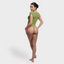 Diamond Neck Sculpting Thong Bodysuit