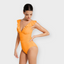 Ruffle Sculpt V-Neck One-Piece Swimsuit