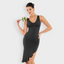 Hem Deep V Shaping Dress